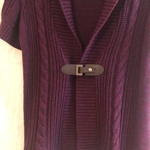 Christopher&Banks, M, Short-sleeved Cardi w/buckle